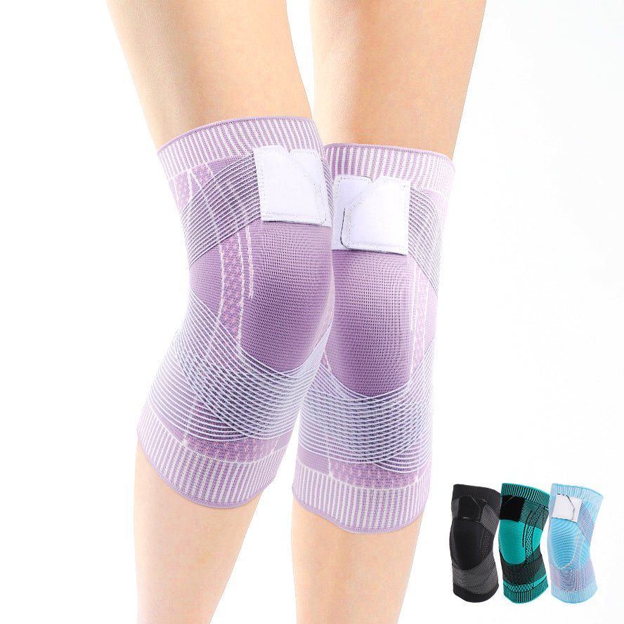 זוג תומכי ברך עם רצועות תמיכה | Compression Knee Brace | אוזו - שופ